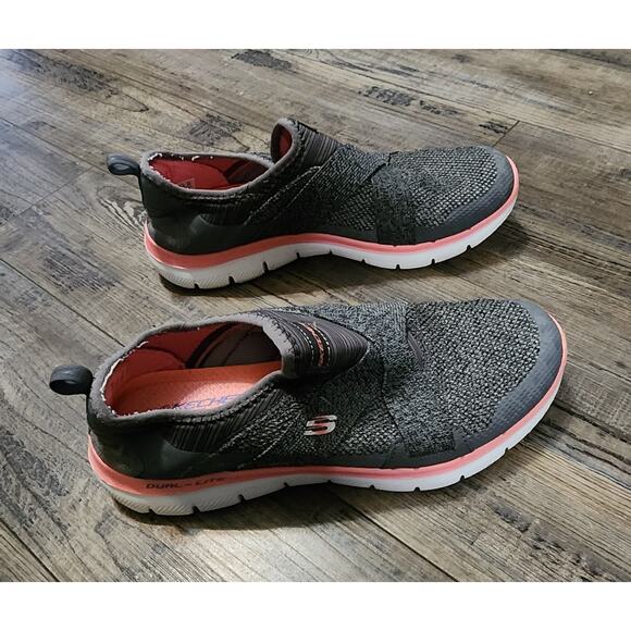 Sketchers Memory Foam Grey Slip On Shoes Air Cooled Pre-owned Size 8.5. Box40 - Picture 4 of 12